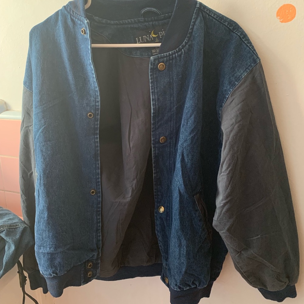 Denim bomber jacket